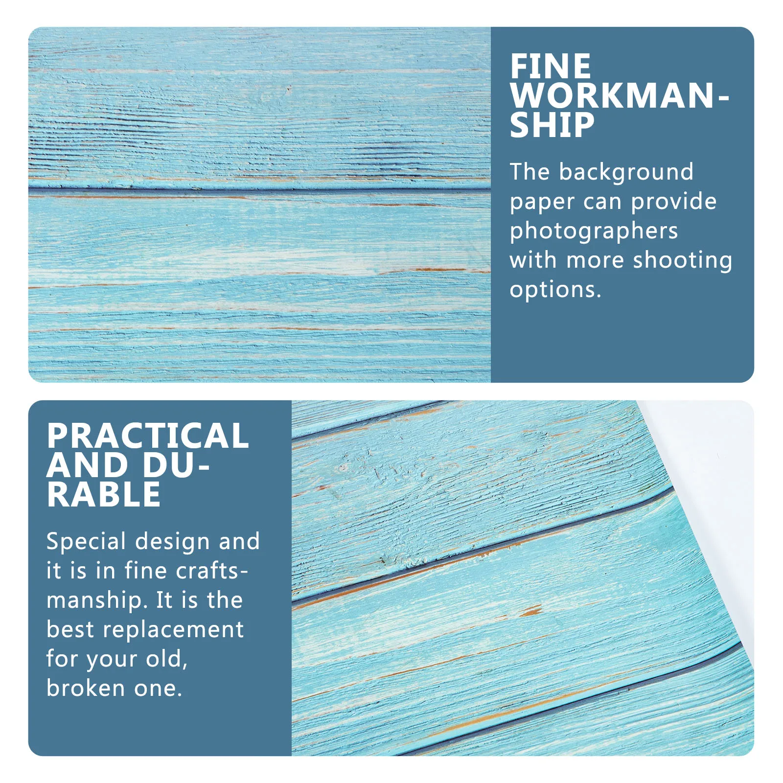 

Wood grain Photo Background Paper Double sided Durable Decorative Backdrop for Home Studio Photography Props Professional