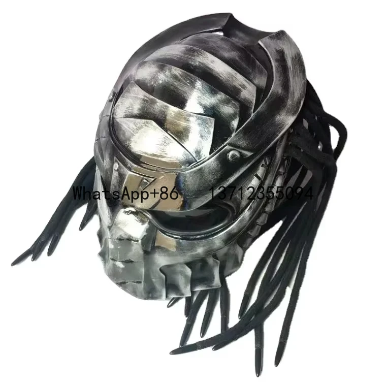 Alienígena vs. Capacete de motocicleta infravermelho laser Predator design para uso diurno e noturno