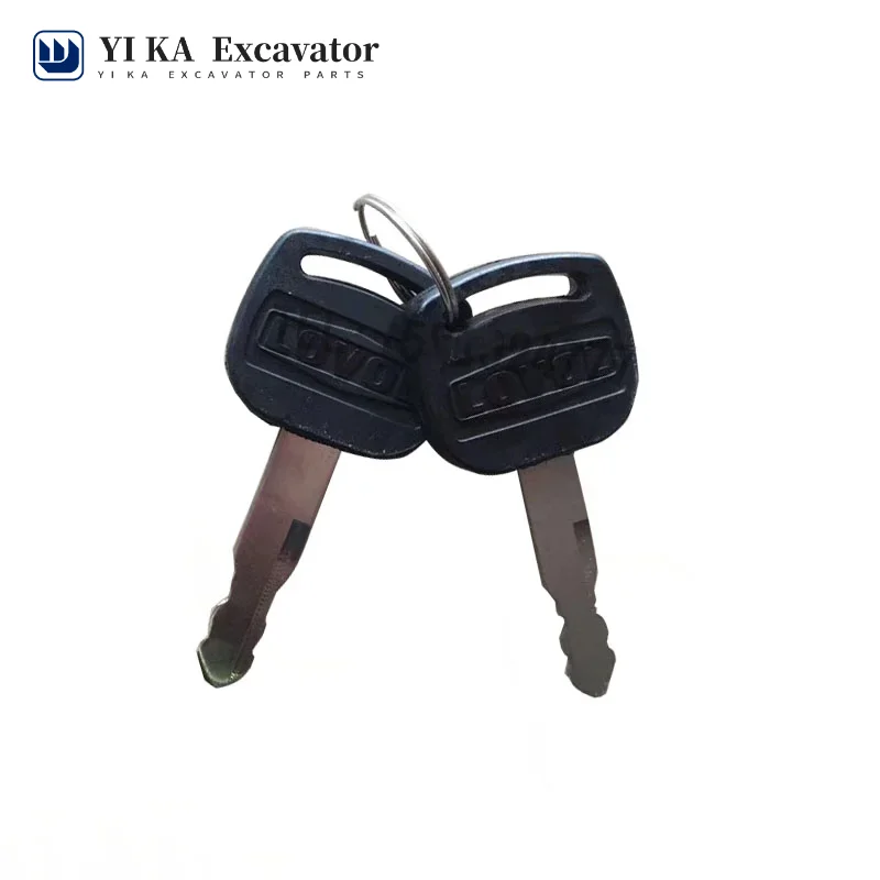 2pcs For Foton Lovol key Revo FR60 FR85 FR150 dredger door key ignition switch key excavator accessories