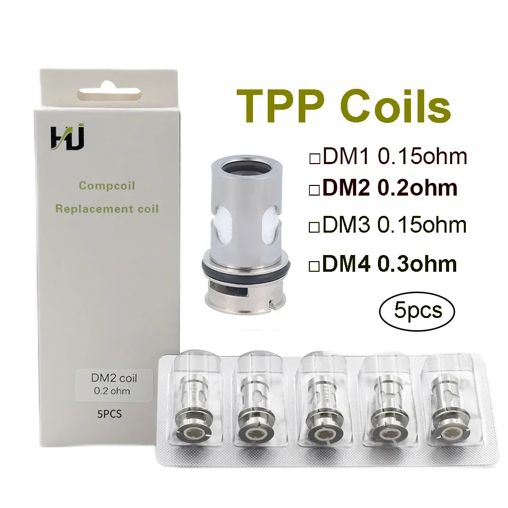 10PCS TPP DM1/DM2/DM3 DM4 Coil 0.15ohm 0.3ohm Mesh Coils for Drag 3 Drag X S Plus Pro Vape Mod Kit