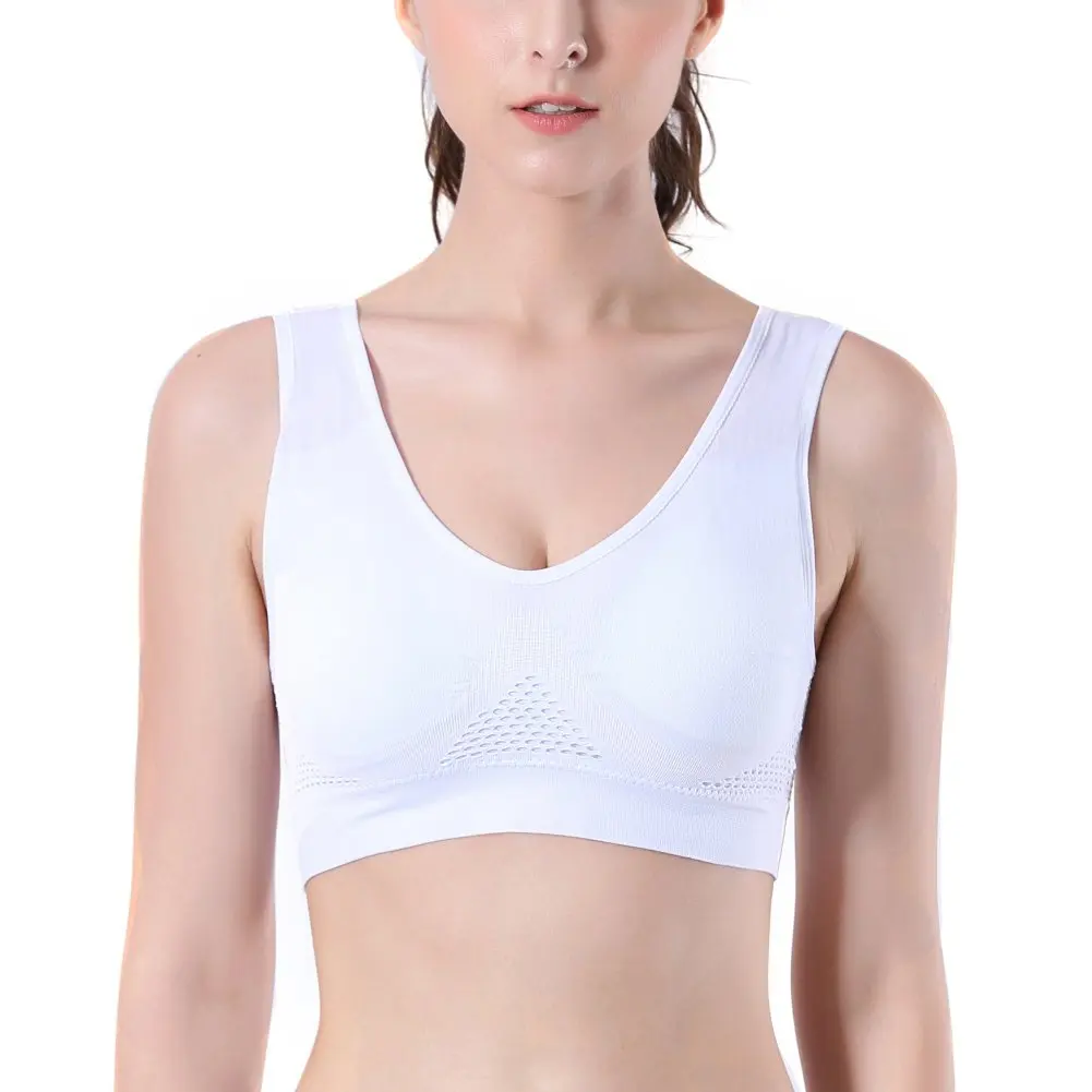 3 Pcs Women's seamless Bra with pad Brassiere Underwear chest sleep yoga sports bra vest Big Size Top Cotton Bralette