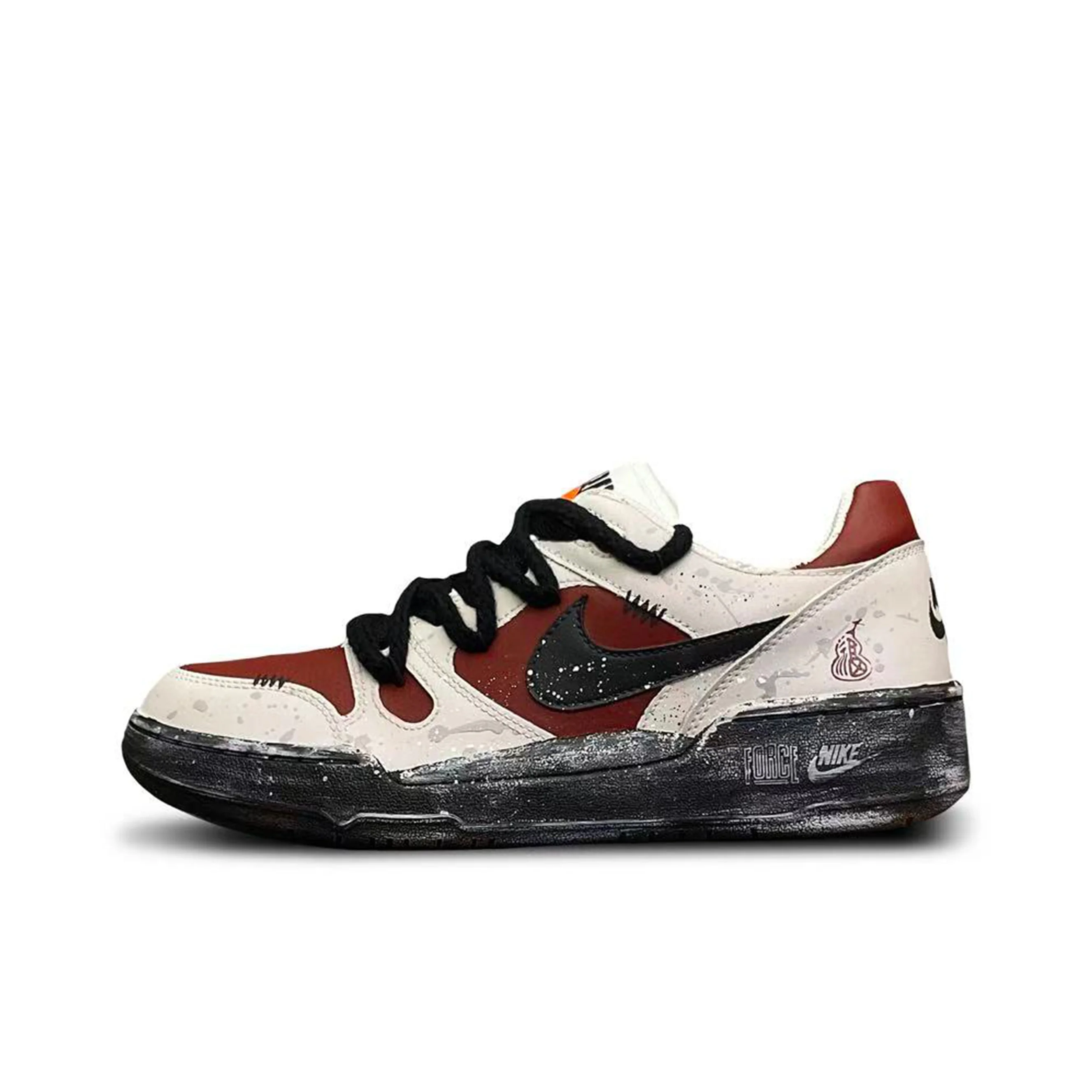 Nike Full Force Tower Rabbit Creative Low top Skateboard Shoes Men's Red White HJ3485-121(Team1533-