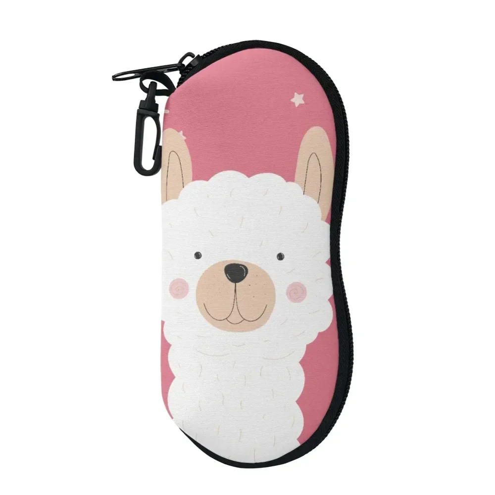 

Lovely Alpaca Pattern Children Eyeglasses Protector Bag Reading Glasses Cases Box Portable Traveling Pouch Bag for Sunglasses