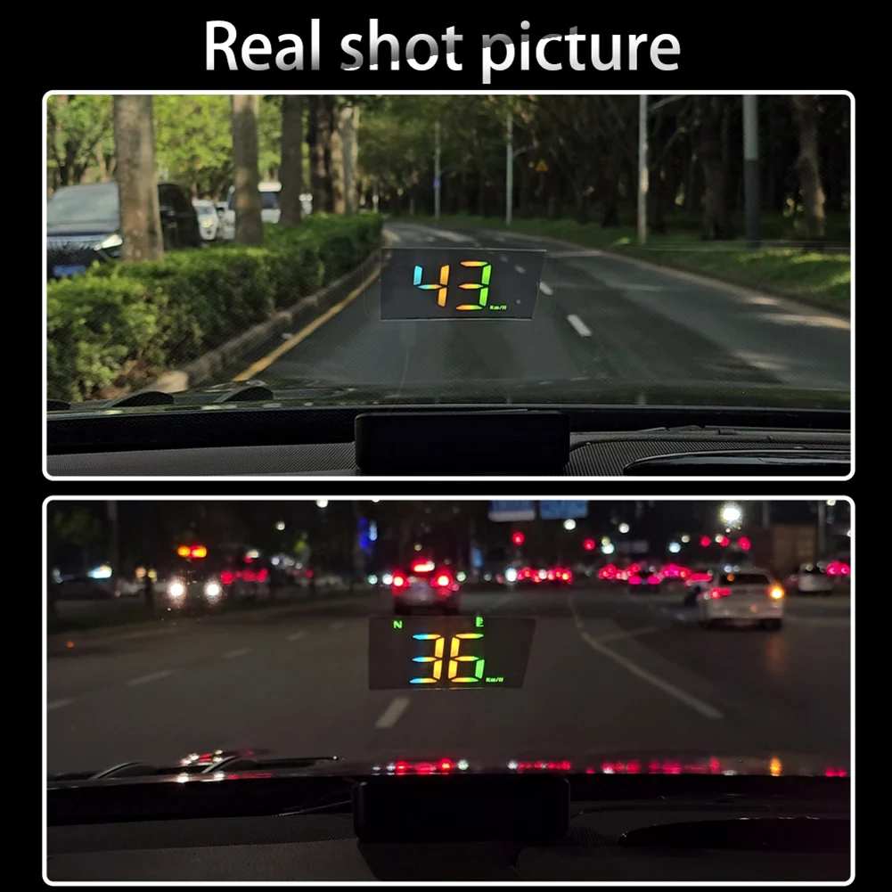 90*45 Mm HUD Display for gps Chip Automotive Display Car Speedometer Built-in for gps Chip Compact Size Direct Installation