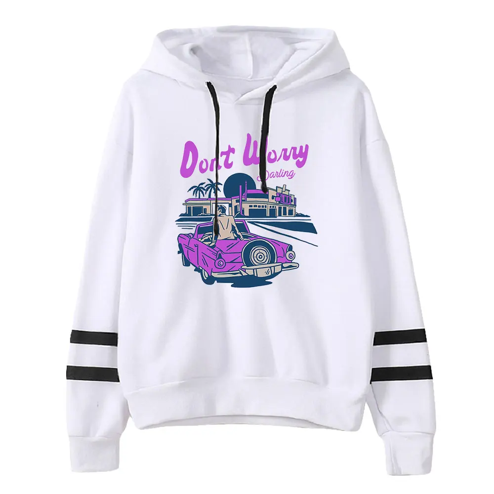 Don't Worry Darling Sudadera con capucha Unisex, sudadera con mangas paralelas, sin bolsillo, estilo informal, ropa de moda