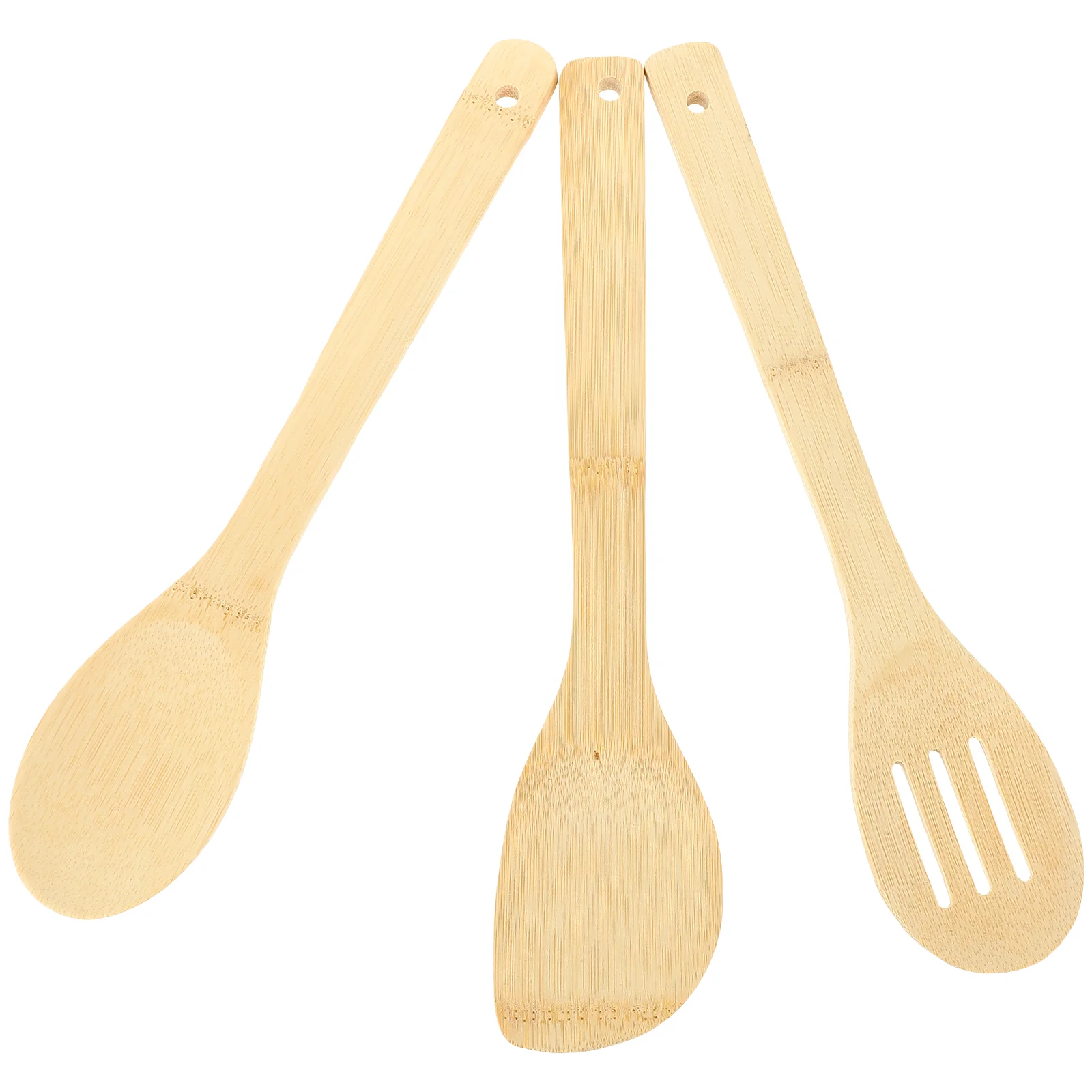 3 Pcs Cooking Spatula Household Wok Non Stick Pan Kitchen Bamboo for Nonstick Cookware