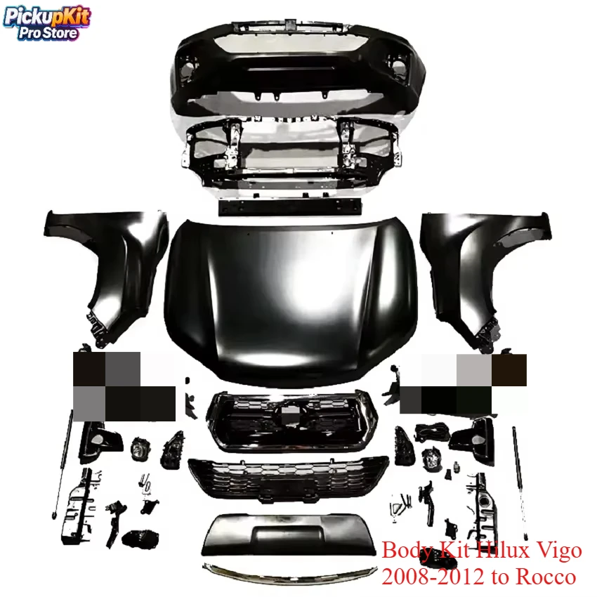 

4x4 Offroad Body Kit Hilux Vigo 2008-2012 to Rocco Bumper Grille Hood Set