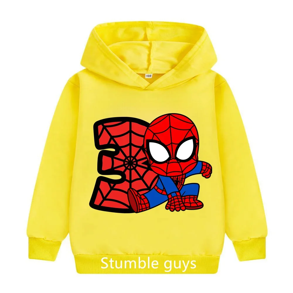 Children\'s Spiderman Hoodie Kids Clothes Girls Clothing Baby