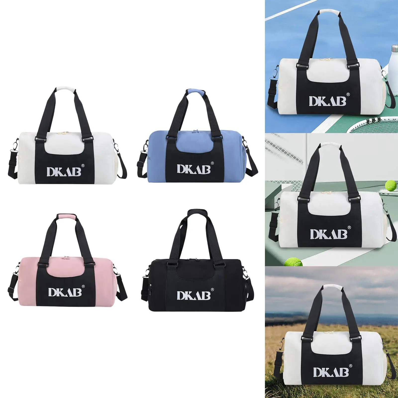 

Travel Duffle Bag Fitness Bag Adjustable Shoulder Strap Travel Bag Carry on