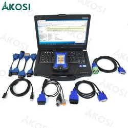 Truck Diagnostic Tool For NEXIQ-3 USB Link N3  Diesel Truck Interface Diagnostics Excavator USB Link 3 with CF53 Laptop