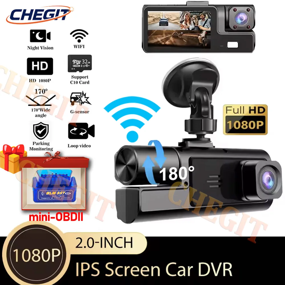 Wifi Car Dvr 3 Chan… - image