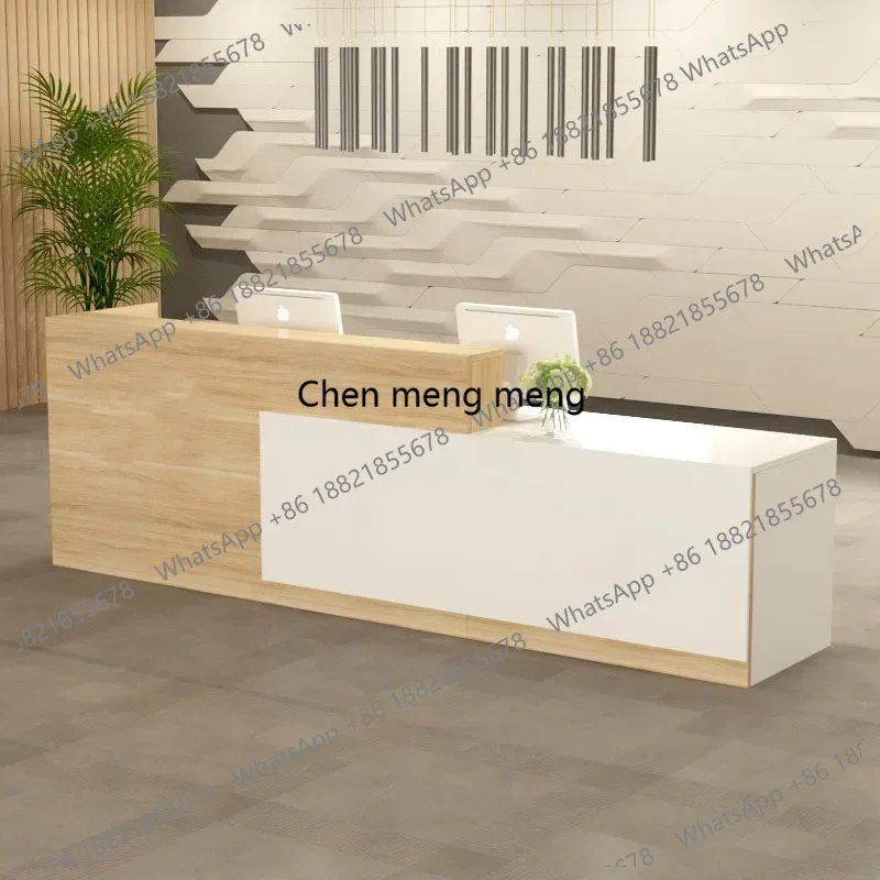 European Front Reception Desk Podium Restaurant Tables Register Standing Office Shop Counter Luxury Bureau Postmodern Furniture
