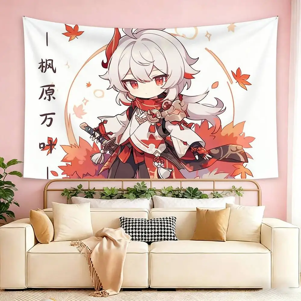 Kaedehara Kazuha   Flags Wall Hanging Tapestry Outdoor Garage Room Decorative flag Background Blanket