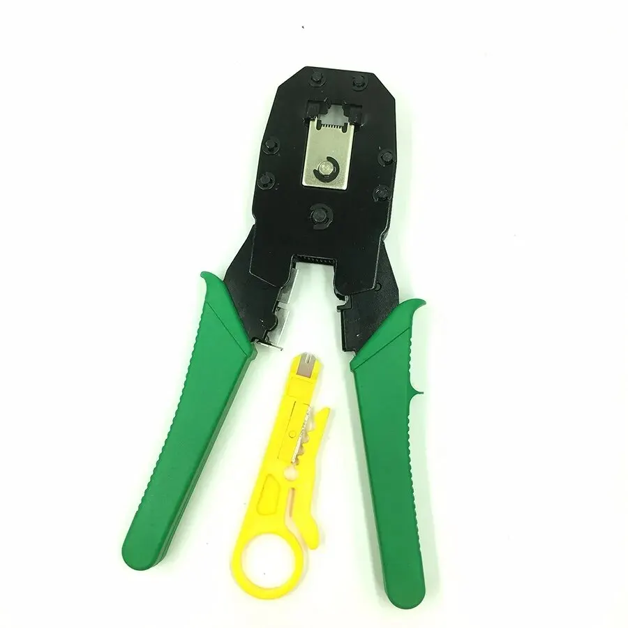 Stripping Crimping Pliers Network Cable Clamp Pliers +Professional Network Cable Tester RJ45 RJ11 RJ12 CAT5 UTP LAN Cable Tester