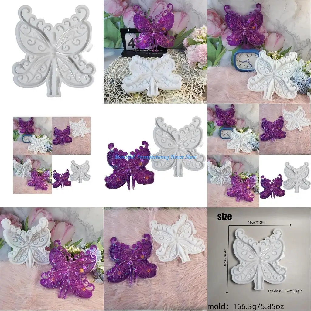 

E56A Butterfly Woman Wall Hangings Mold Decorative Butterfly Woman Wall Hangings Silicone Mold for Decoration Crafting