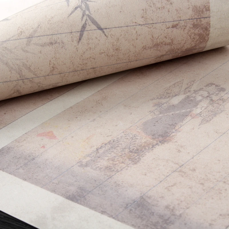 Batik Retro Chinese Xuan Paper Letterhead Brush Pen Calligraphy Half Ripe Rice Paper Small Regular Script Creation Works Papier