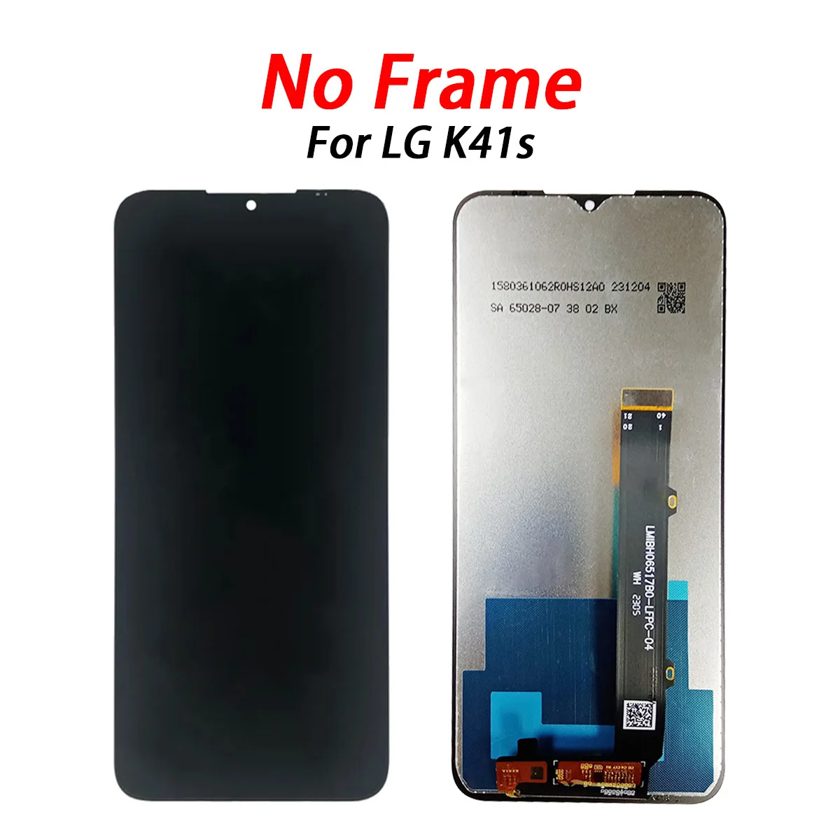 TFT LCD For LG K41s LCD Display Touch Screen Assembly Digitizer Replacement, with Frame For LG K41s K410 LCD Repair