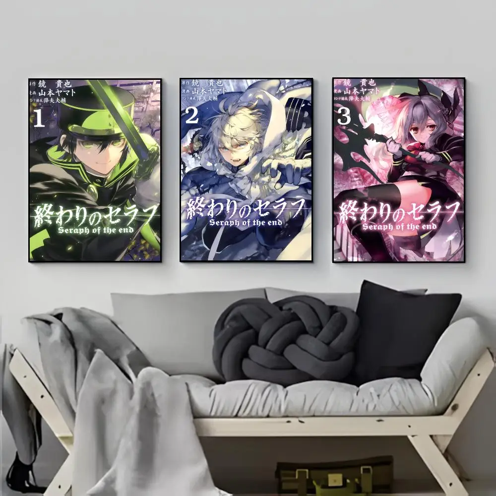 manga darkfantasy Seraph Of The End Poster Elegant Indoor Artwork Design & Contemporary Home Decor