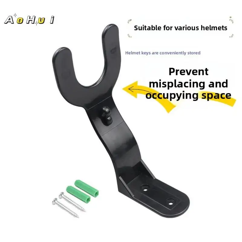 B* 1/2/3/4Pcs Black Motorcycle Helmet Hook Racks Hook Hanger Home Luggage Jacket Holders Kitchen Cabinet Shelf Wall Mount Hooks