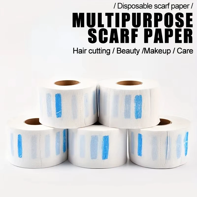 

2026 Hot Sale！1/5pcs Professional Neck Paper Roll for Salon Barber Hair Dresser Hairdressing Collar Accessory Cutting