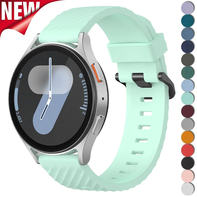 20mm 22mm Silicone Strap for Samsung Galaxy Watch 7 6 4 5Pro 45mm 40mm 44mm 6 Classic 43mm/47mm Bracelet for Huawei GT5 Pro Band