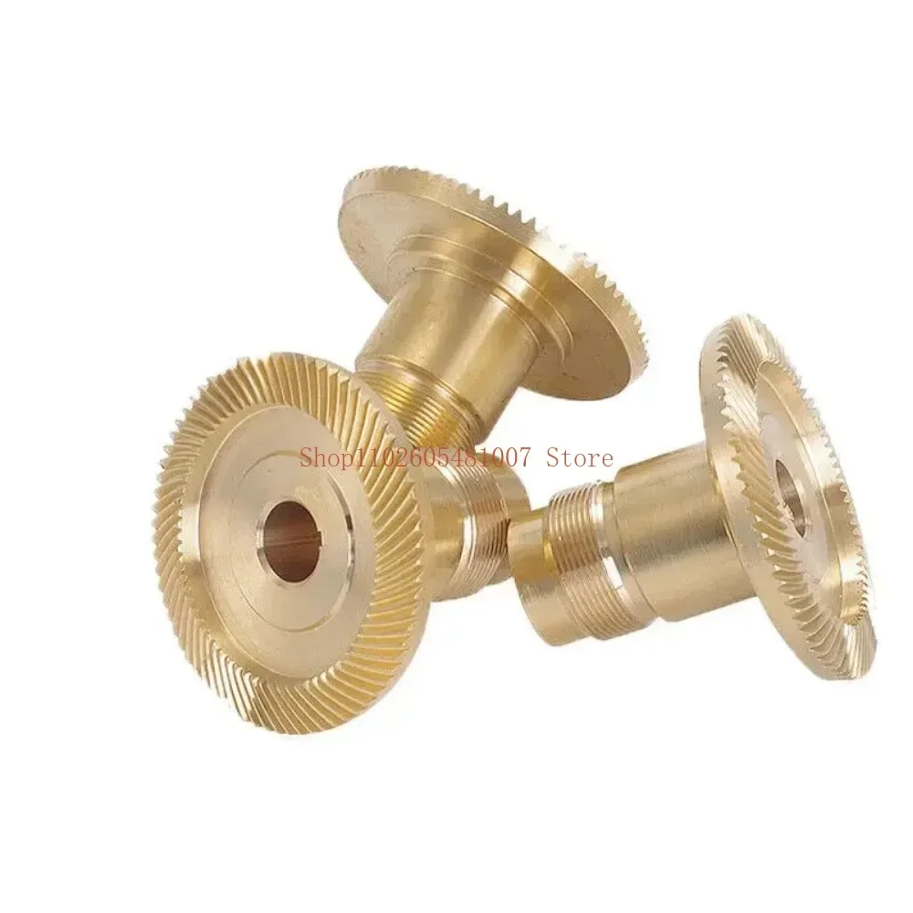 1PC Copper Gear Milling Machine Bronze Beveled Drive Gear For  APF-500  Parts Helical-Left /Straight /Right CNC Mill Accessories