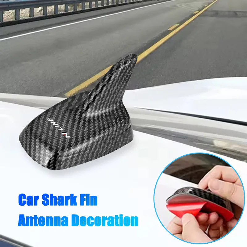 

Carbon fiber Car Top Signal Aerials Shark Fin Antenna Decoration For Hyundai N Line I10 I20 MISTRA SANTAFE SOLARIS Tucson IONIQ5