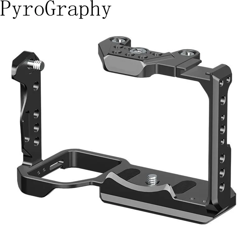 PyroGraphy FX3/FX30 Cage with Detachable Top Plate Compatible with Original Sony XLR-H1 Top Handle Grip for Sony FX3/FX30 Camera