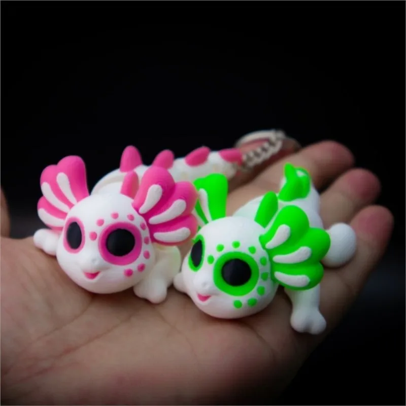 3D Printed Animal Statue-Multi-jointed Salamander Figures Model Toys-Kids Gift For Home Decoration Accessories Desktop Ornaments