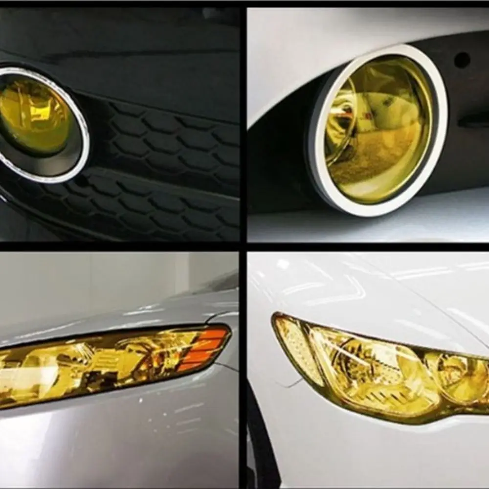 

Anti-Collision Automotive Light Film Self-adhesive Universal Automotive Headlight Film PVC 40*300cm Car Protective Film Car