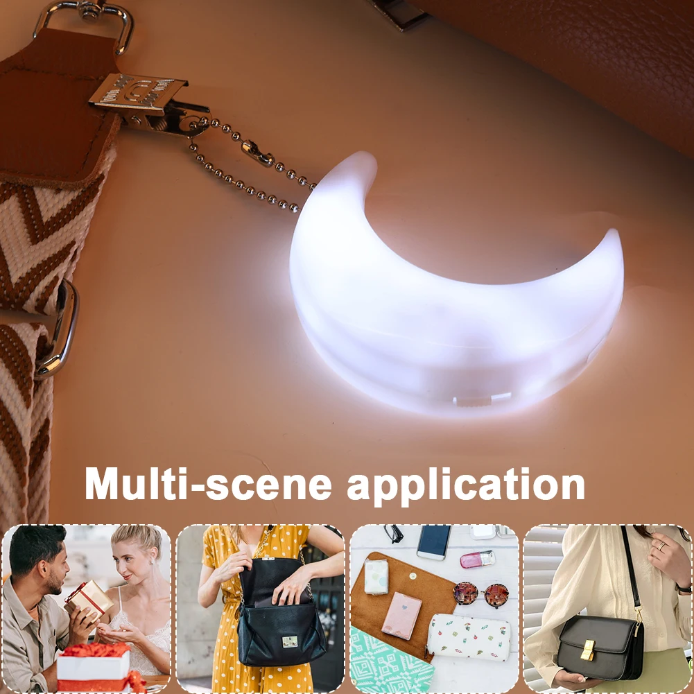 2/3 pçs led lua em forma de letreiro sinais iluminar lua luzes da noite com sensor automático bateria operado lâmpada lua crescente