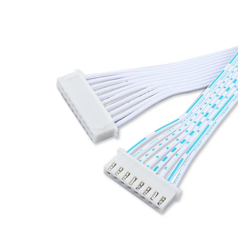 5PCS-XH2.54 Double Headed Electronic Wire Same Direction Blue and White 10CM 2p3p4p5p6p7p12p Double Head Same Side Terminal Wire