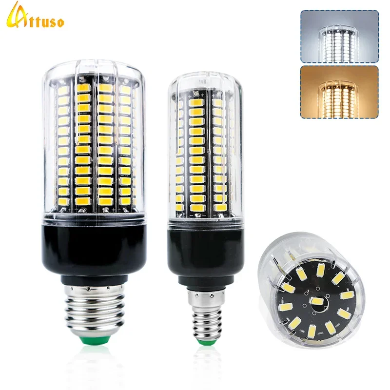 LED Bulb Corn Lamp E14 E27 220V LED Corn Light Bulb 110V 3.5W 5W 7W 9W 12W 15W Lampada Led Bombillas SMD 5736 Ampoule AC85-265V