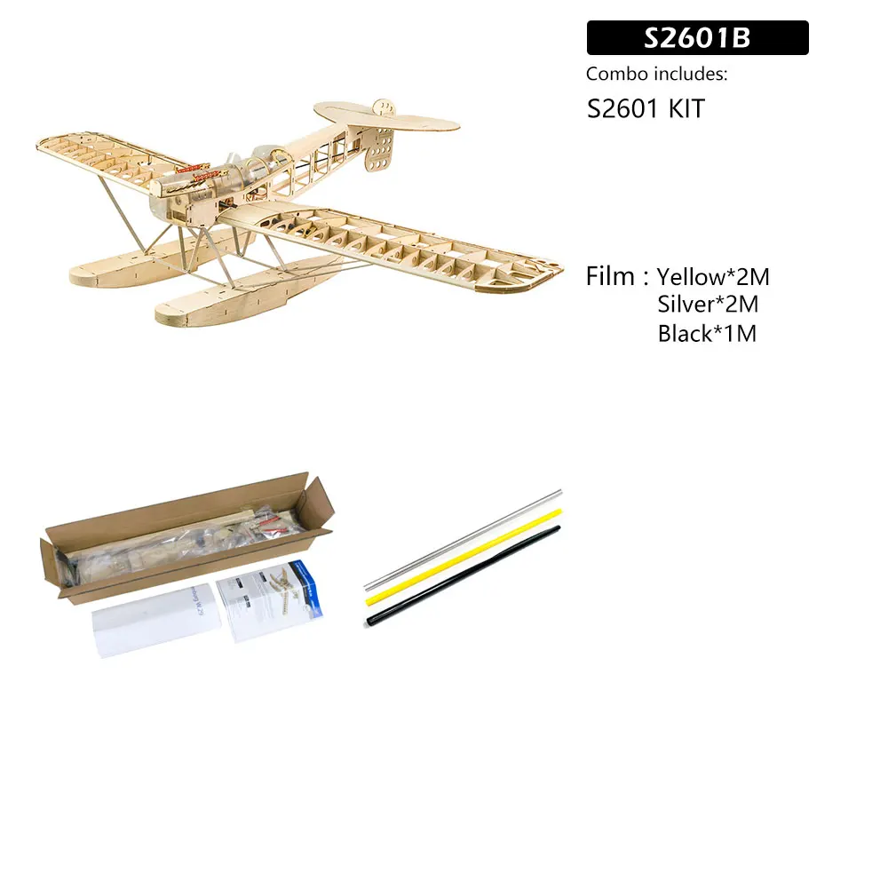 DW Hobby S26 Hansa-Brandenburg W.29 1,4M Balsa-Bausatz – 55 Zoll WWI Wasserflugzeug Lasergeschnittenes Holz-RC-Flugzeug – Detail 26