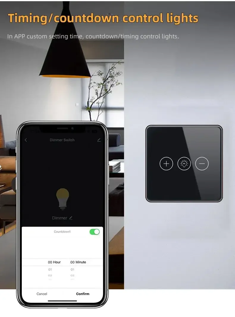 Smartier Tuya Wifi Switch لوحة كريستال زجاجية لاسلكية تعمل باللمس الجدار التبديل باهتة ضوء المنزل الذكي