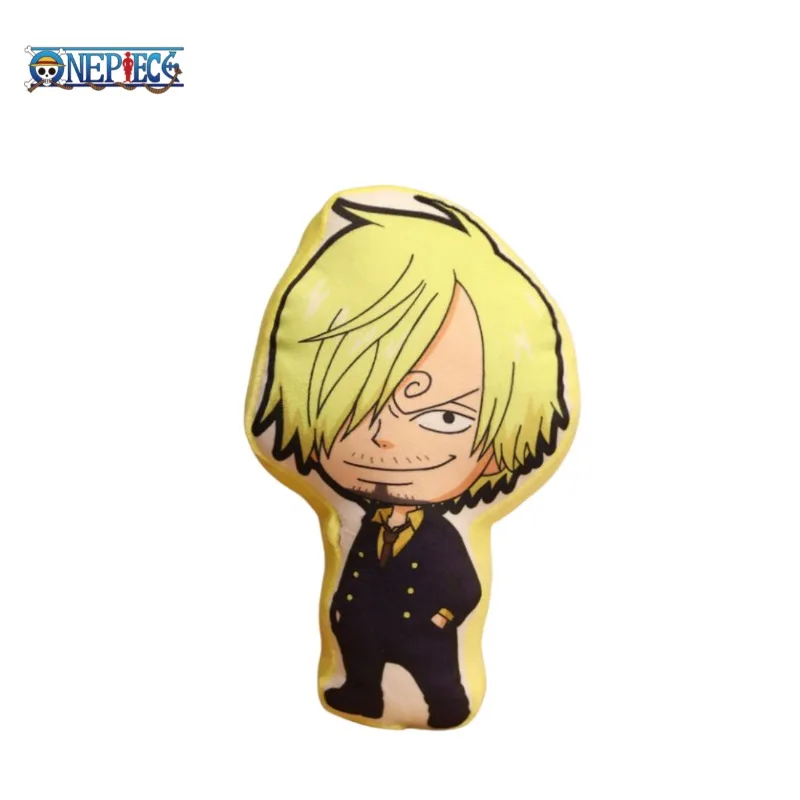 One Piece Cartoon Animation Peripheral Luffy Zoro Nami Chopper Cute Alien Figure Pillow Car Cushion Plush Doll Decorative Toy