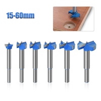 1Pc 15-60mm Woodworking Hole Opener Flat Wing Hinge Hand Electric Reaming Drill Alloy Woodworking Drilling Tools