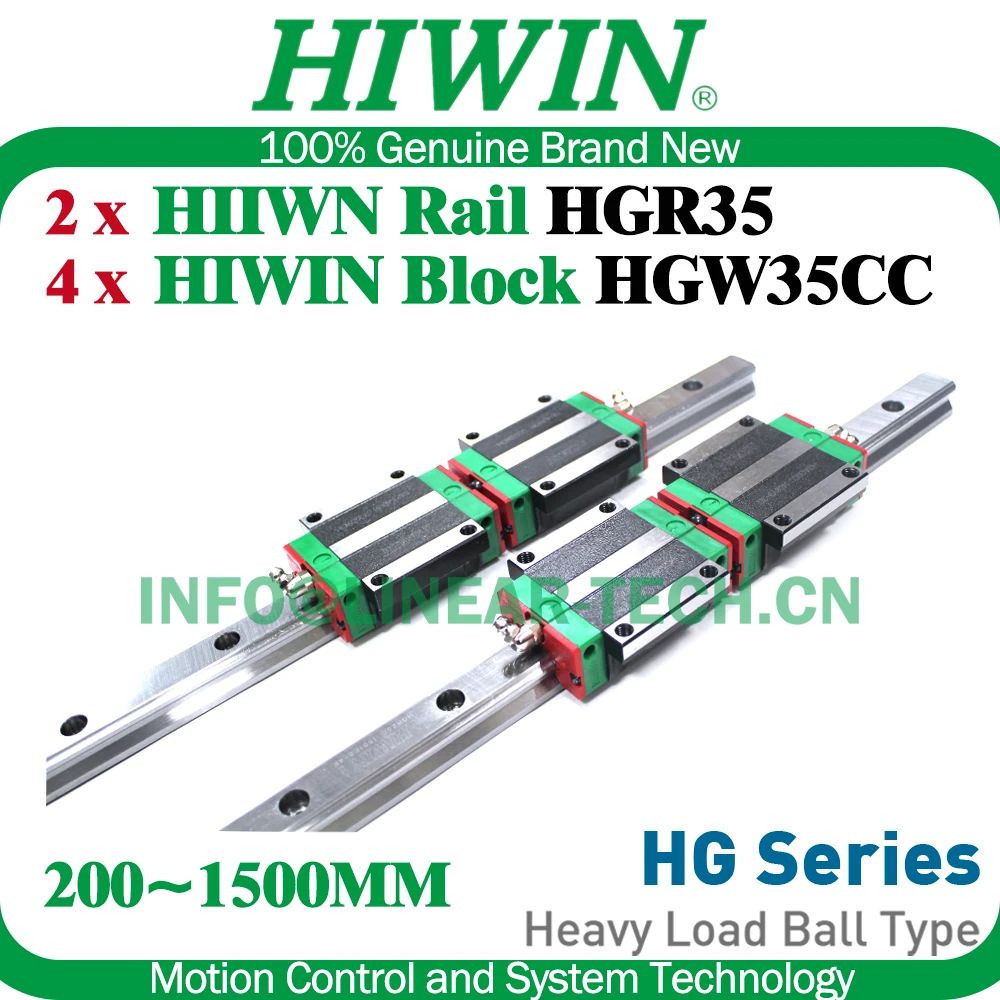 

Оригинальный направляющий блок каретки HIWIN HGW35CC HGR35, линейная направляющая 300 400 500 600 700 800 1000 1100 1200 1500 мм, новая направляющая HIWIN CNC
