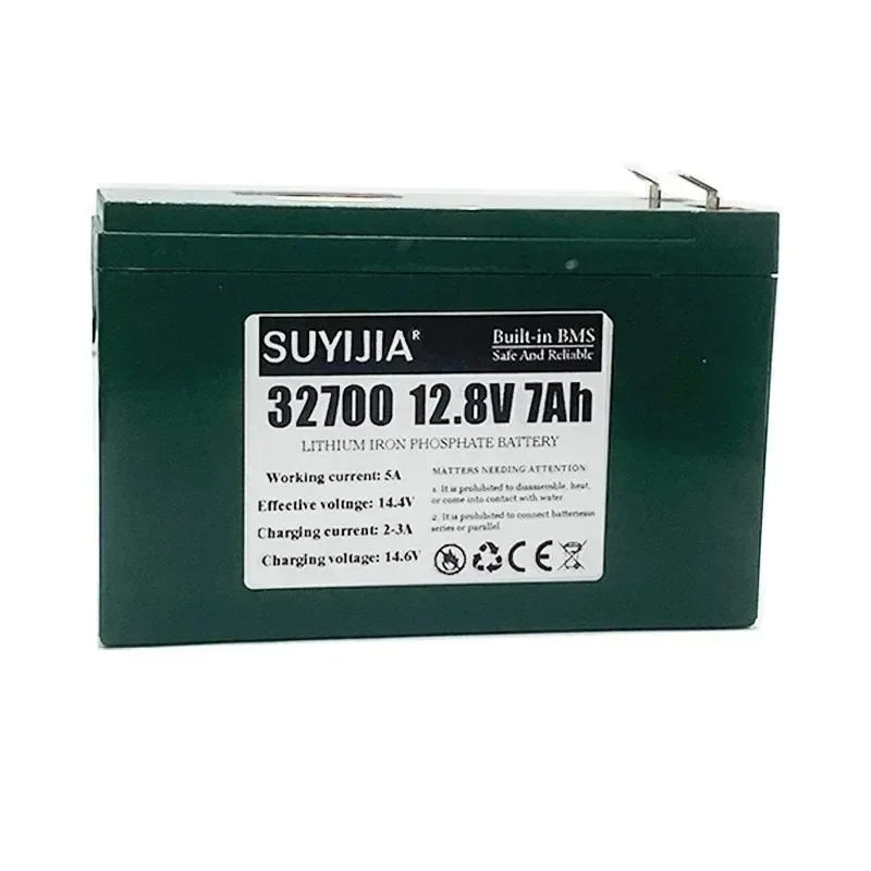 12.8V 7Ah 4S1P battery pack 32700 Lifepo4 built-in BMS suitable for electric boats and uninterruptible power supplies