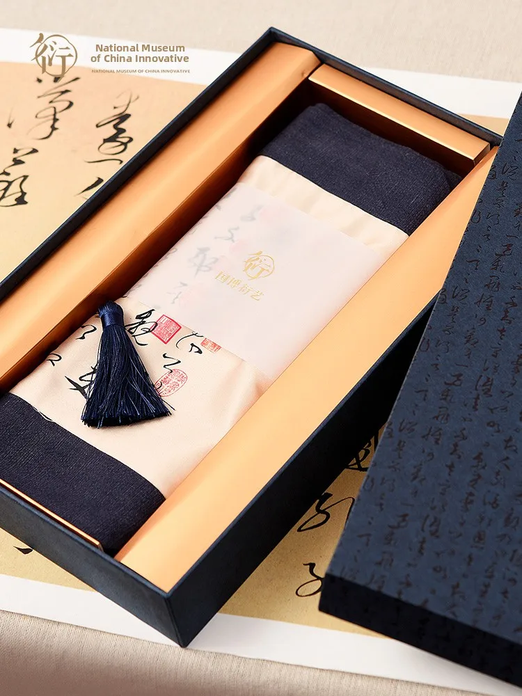 New Chinese Style Tea Table Cloth Flag Museum Tablecloth Simple Long Strip Tea Flag Pad Cloth Wen Tianxiang Creative Cultural...