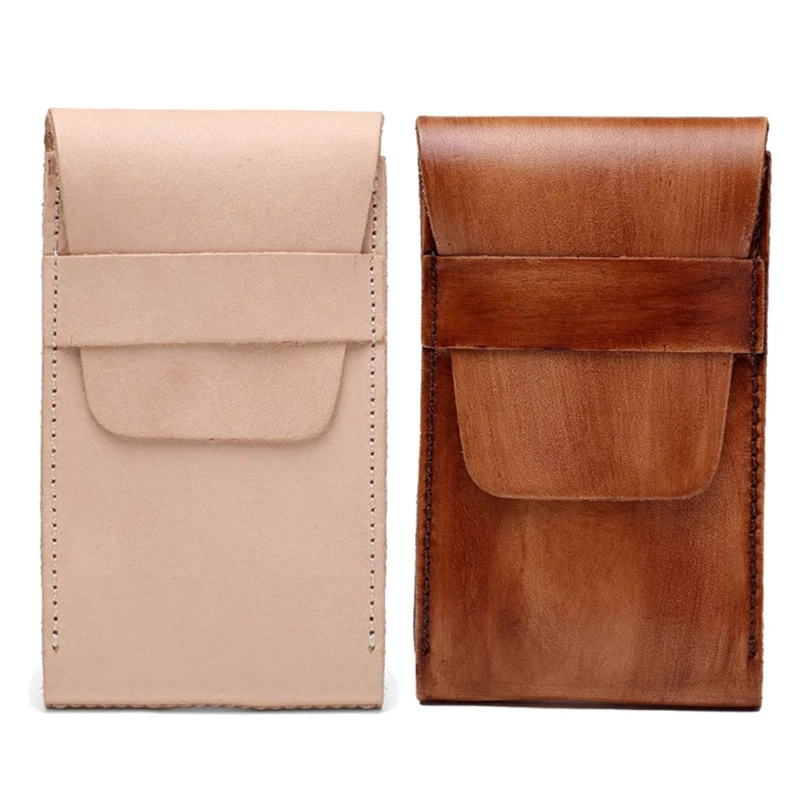 Cowhides Single Watch Travel Case Genuine Leather Watch Bags Nude/Brown Jewelry Accessory Organiser Boxes for Men Women