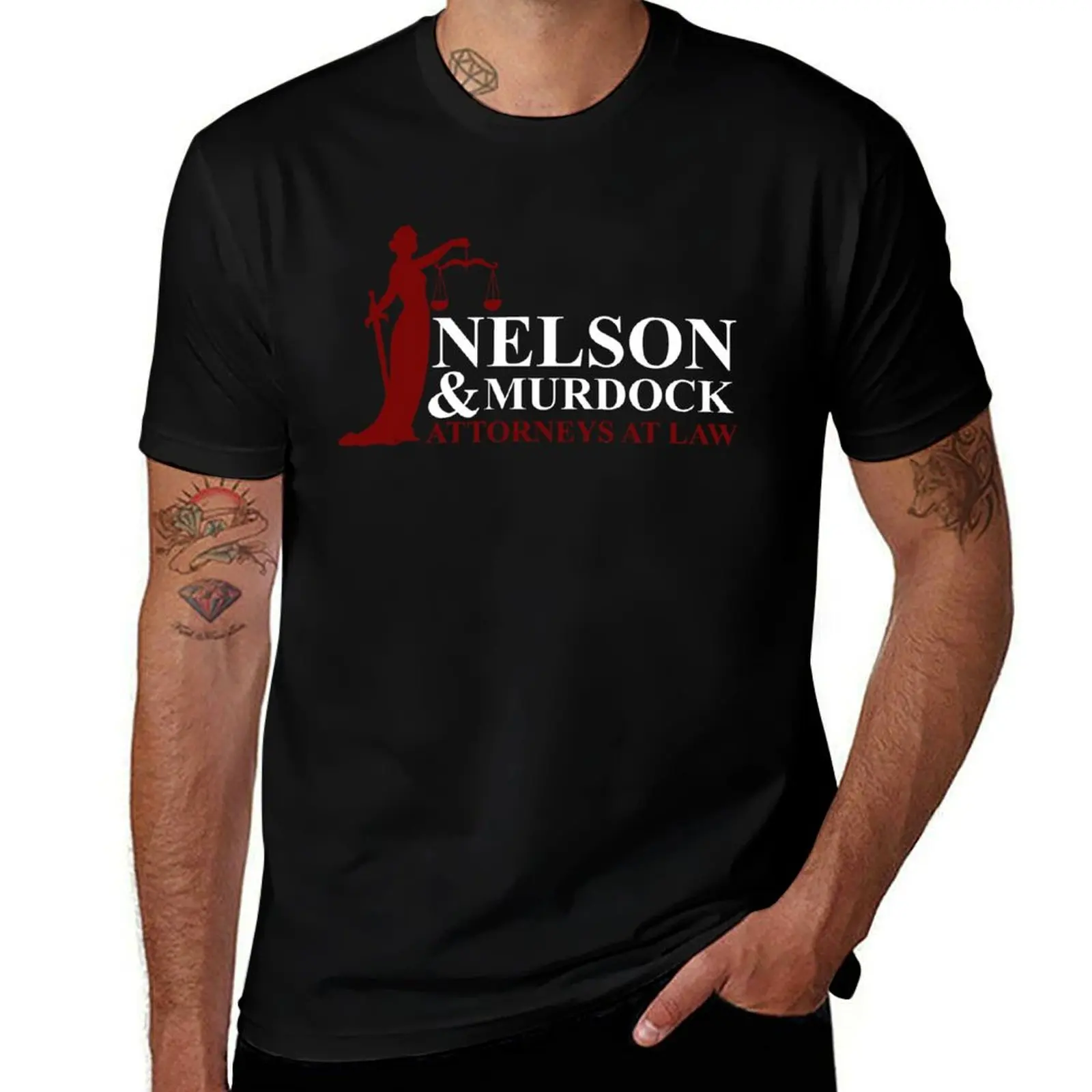 Nelson and Murdock Attorneys at Law T-Shirt Plus Size Outdoor Casual Top