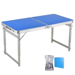 Outdoor Folding Table Chair Camping Aluminium Alloy BBQ Picnic Table Waterproof Durable Folding Table Desk 	 캠핑테이블