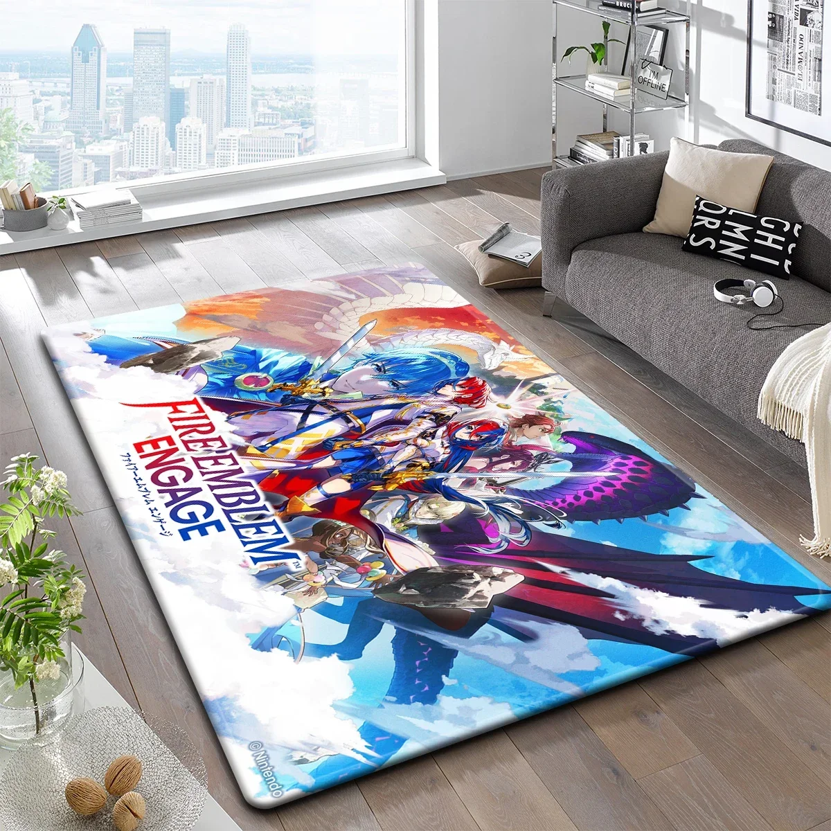 Game Fire Emblem Fantasy Carpet Kitchen MatEntrance Doormat Bedroom Floor Decoration Living Room Carpet Bathroom Anti-slip Rug