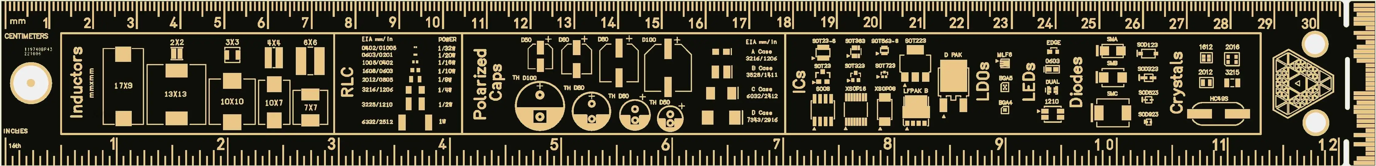 Faith Ruler II multifunctional PCB ruler Drawing ruler engineering ruler 30CM