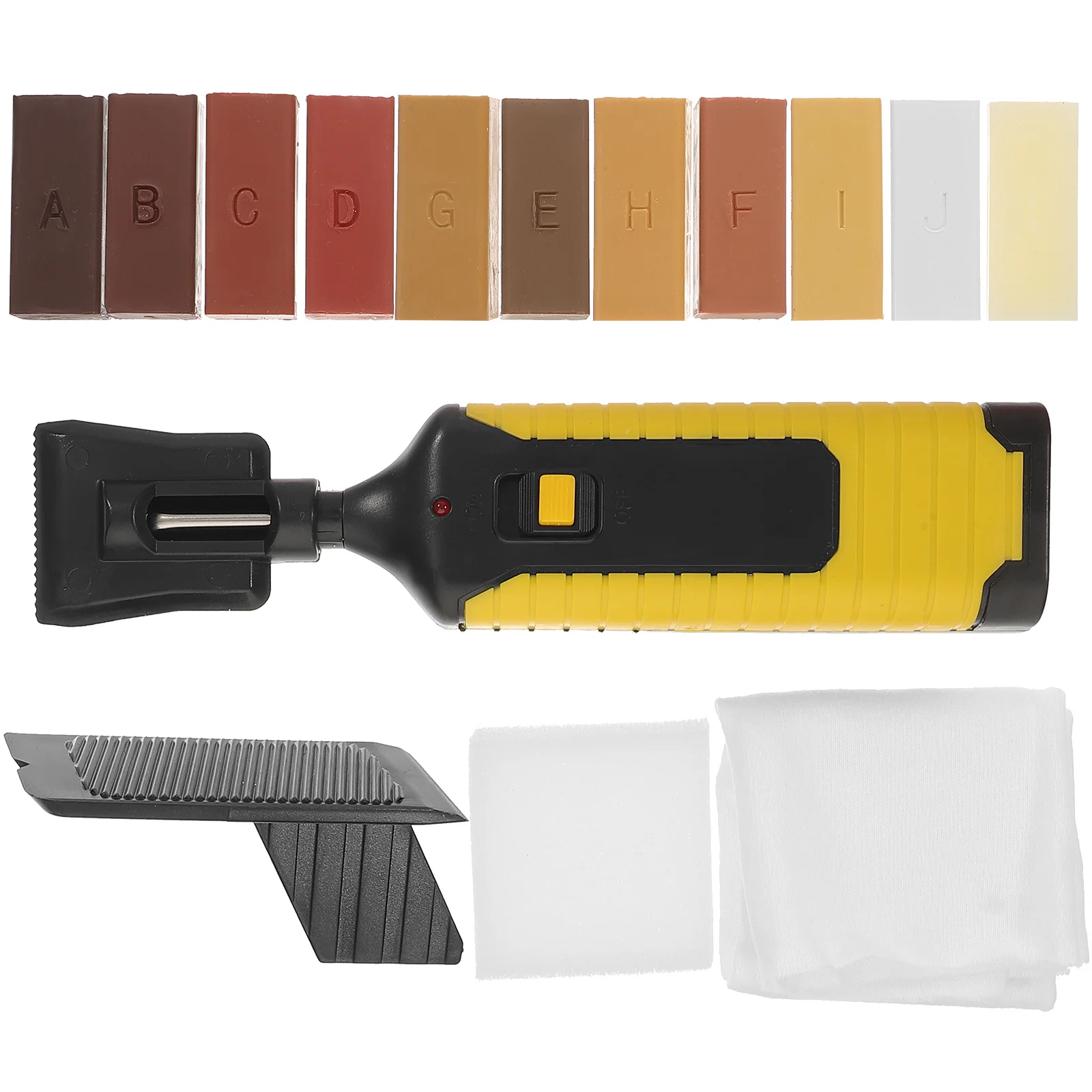 1Set Laminate Floor Scratch Remover Wood Repair Kit Rapid Heating Wax Blocks Vinyl Plank Repair Wood Floor Scratch Remover