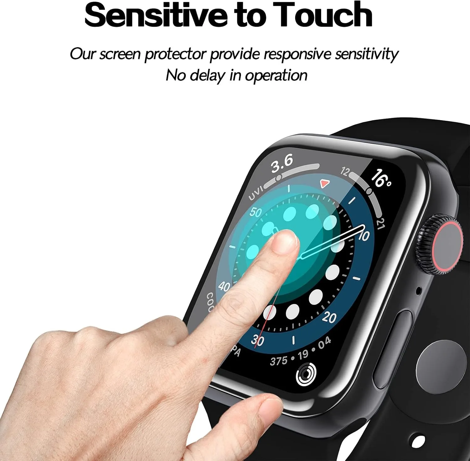 5 Stück Schutzfolie für Apple Watch 46 mm 42 mm 40 mm 41 mm 45 mm, gebogene Displayschutzfolien für iWatch Series 11 10 9 8 7 6 5 SE Ultra 49 mm – Detail 3
