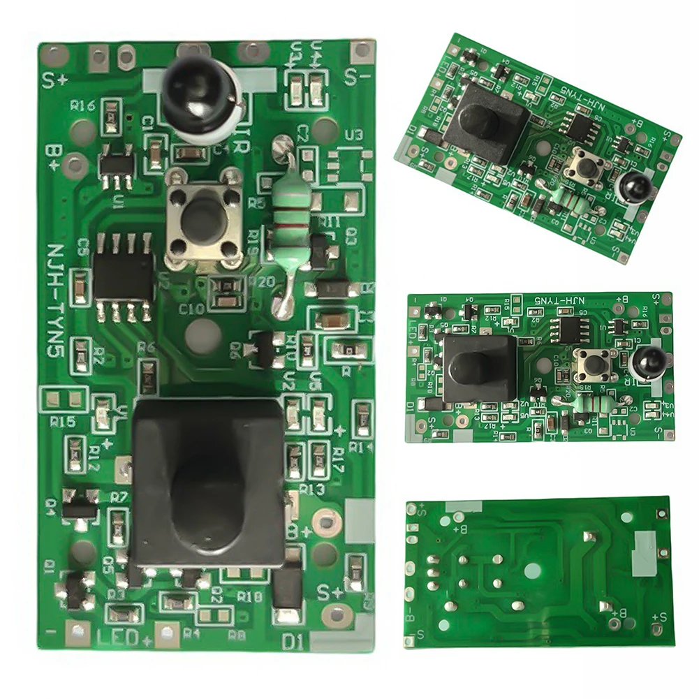 Controlador de tablero de cordón de cadena de luz Solar Boost 3,7 V 24V 31V con interruptor Panel de Control de farola Solar 8 modos de iluminación