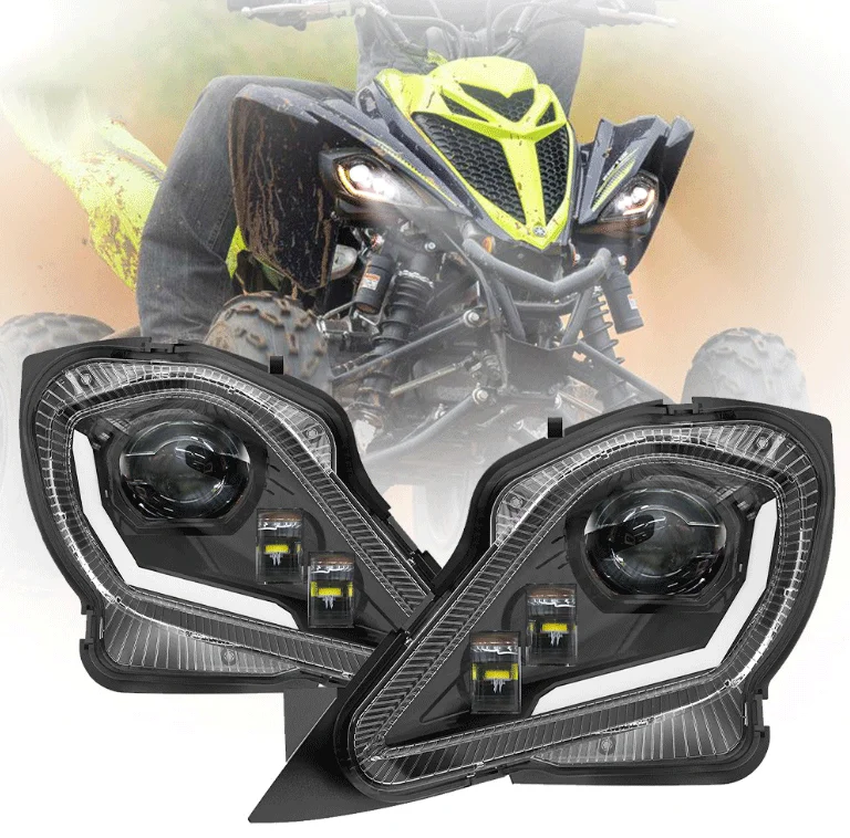 

ATV for Raptor 700 350 YFZ 450 Head Spot 5TG-84110-03-00 LED HEADLIGHT Fog Light Headlamp Assembly 5TG-843100300