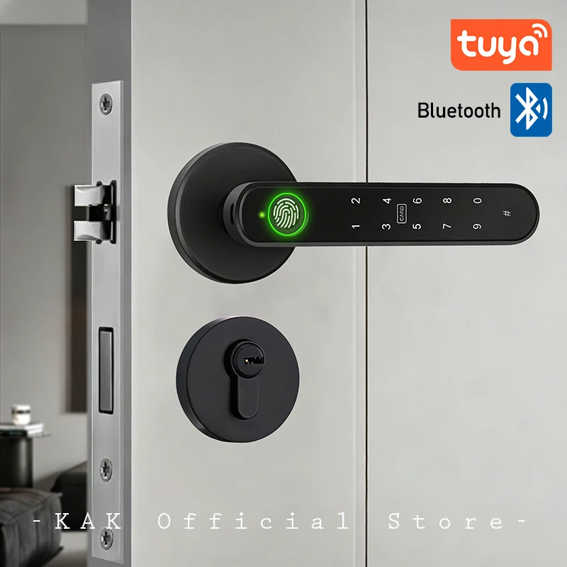 kak-tuya-handle-fingerprint-key-card-digital-smart-door-lock-keypad-key-entry-electronic-lock-180-days-super-long-standby-time